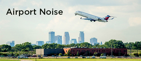 Airplane over Minneapolis