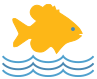 the sunfish logo with waves